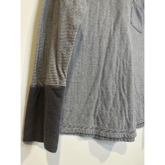 Columbia Women L Long Sleeve Hiking Top White Striped Outdoor Trail - Picture 3 of 7